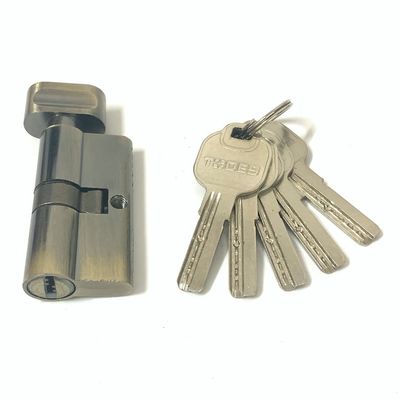 qualidade  60mm Zinc Cylinder Lock Single Open Euro Profile Cylinders With Brass Or Iorn Key fábrica