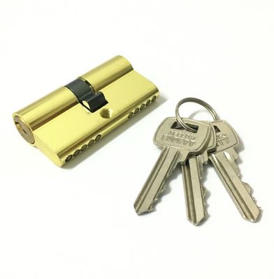 qualidade  Double Open Aluminum Brass Cylinder Custom Size Double Barrel Locks 60mm fábrica