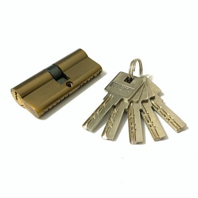 qualidade  Euro Profile Zinc Brass Cylinder 80mm Door Cylinder Lock Replacement fábrica