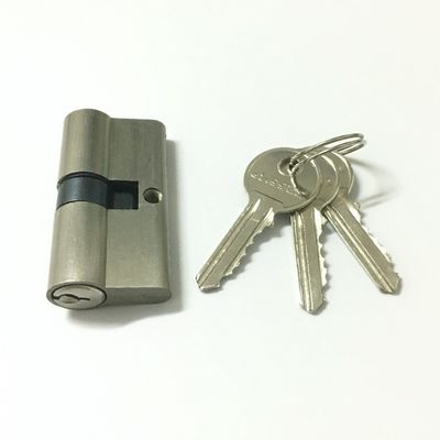 Cilindro aberto do perfil do Euro do dobro liga de zinco do fechamento do cilindro 60mm