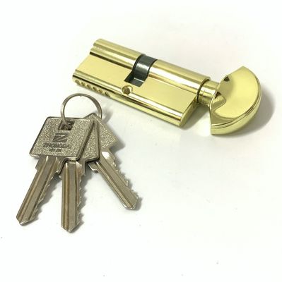 Bloqueio de cilindro de zinco único aberto de 70 mm Bloqueio Euro com botão de alumínio ou zinco