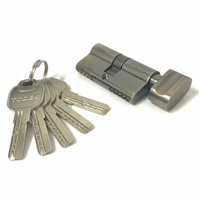 Bloqueio de cilindro de zinco de 60 mm cilindros de perfil euro simples abertos com chave de latão ou ferro