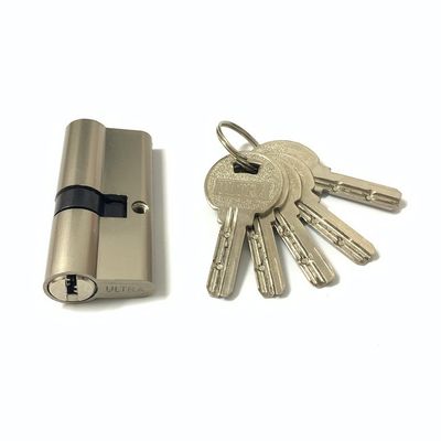Tamanho personalizado cilindro de bloqueio duplo liga de zinco Euro cilindro 70mm com chave de latão ou ferro