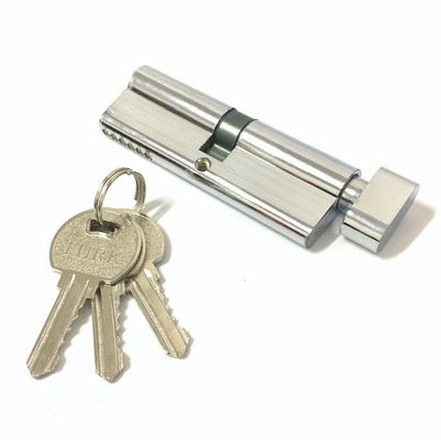Fechadura de cilindro de prata de lado único de 90 mm Fechadura de cilindro com chaves
