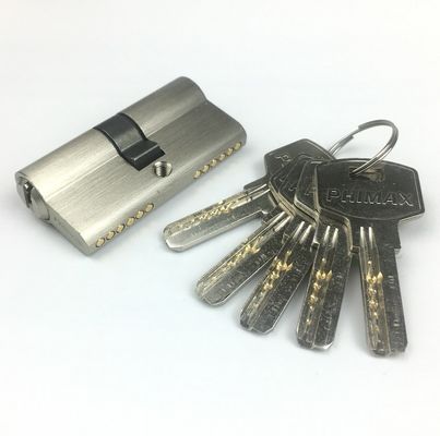 Bloqueio de cilindro de segurança duplo aberto Bloqueio de porta prateada cilindro de 60 mm
