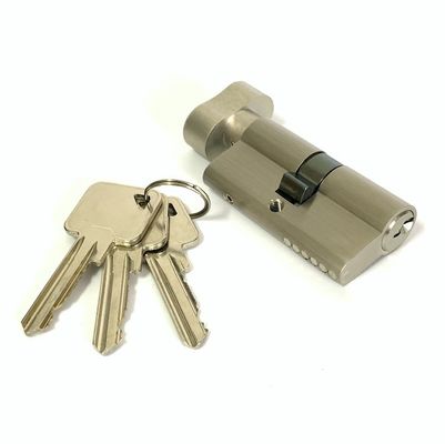 60mm Euro Profile Single Brass Cylinder