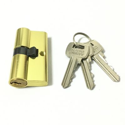 Dois cilindros abertos de alumínio de latão de tamanho personalizado fechaduras de barril duplo 60mm