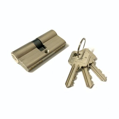 Bloqueio de porta de barril duplo de 60 mm Bloqueio de porta de alumínio com núcleo de latão