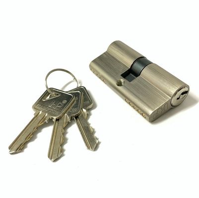 Bloqueio de porta de barril duplo de 60 mm Bloqueio de porta de alumínio com núcleo de latão