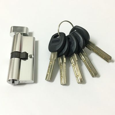 Fechadura de porta de alumínio de latão cilindro de abertura única 70 mm fechadura de porta de cilindro tamanho personalizado