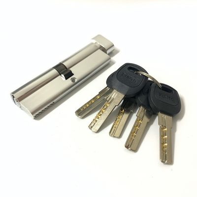 Bloqueio de cilindro de alumínio de latão de 100 mm com chave personalizada