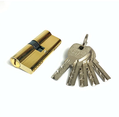 Cilindro aberto dobro 70mm da fechadura da porta da substituição do cilindro da fechadura da porta do ferro