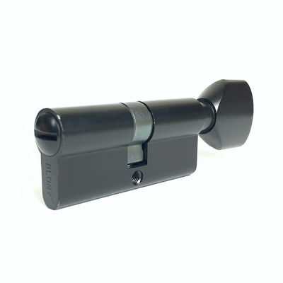 Fechadura de cilindro de liga de zinco preto WC fechadura de cilindro de banheiro 70mm