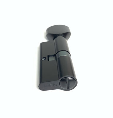 Fechadura de cilindro de liga de zinco preto WC fechadura de cilindro de banheiro 70mm