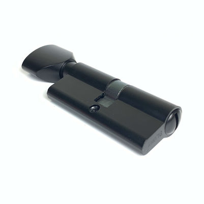 Fechadura de cilindro de liga de zinco preto WC fechadura de cilindro de banheiro 70mm