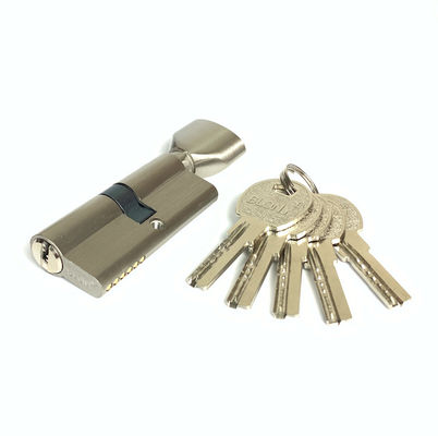Ligação de zinco Euro cilindro de 70 mm fechadura de cilindro único personalizado com núcleo de latão
