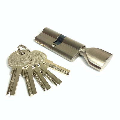 Ligação de zinco Euro cilindro de 70 mm fechadura de cilindro único personalizado com núcleo de latão