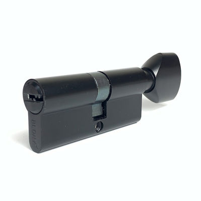 preto aberto da fechadura da porta do cilindro do cilindro de bronze do zinco de 70mm único com núcleo contínuo do zinco
