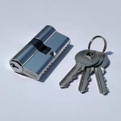 Bloqueio de cilindro de alumínio personalizado 60 mm Euro Barrel Lock SN CP SB AB MAB AC Finish