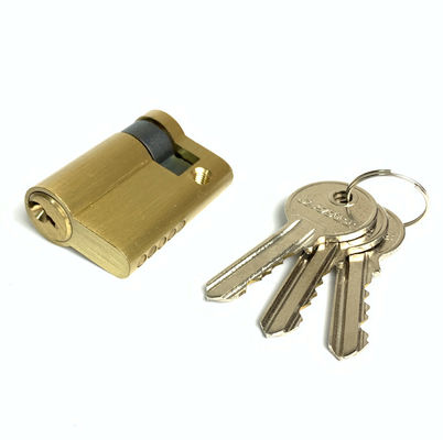 Tamanho personalizado Bloqueio de porta de meio cilindro 40mm 45mm 50mm 55mm 60mm Meio cilindro Euro
