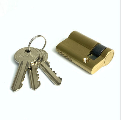Tamanho personalizado Bloqueio de porta de meio cilindro 40mm 45mm 50mm 55mm 60mm Meio cilindro Euro