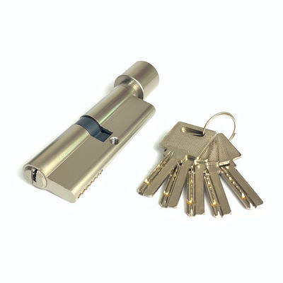 Fechadura de cilindro de latão de 85 mm Fechaduras de porta de cilindro aberta única Prata