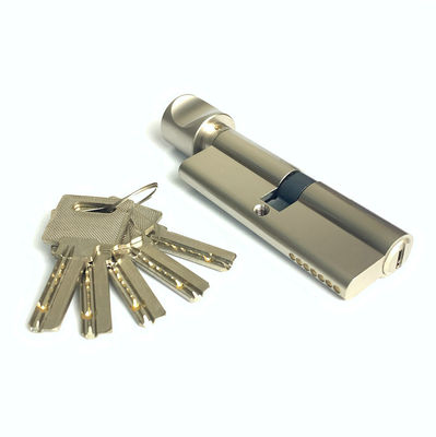 Fechadura de cilindro de latão de 85 mm Fechaduras de porta de cilindro aberta única Prata