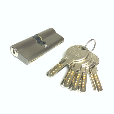 Fechadura de cilindro de liga de zinco prata fechadura de barril de 70 mm tamanho personalizado