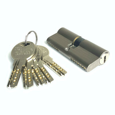 Fechadura de cilindro de liga de zinco prata fechadura de barril de 70 mm tamanho personalizado