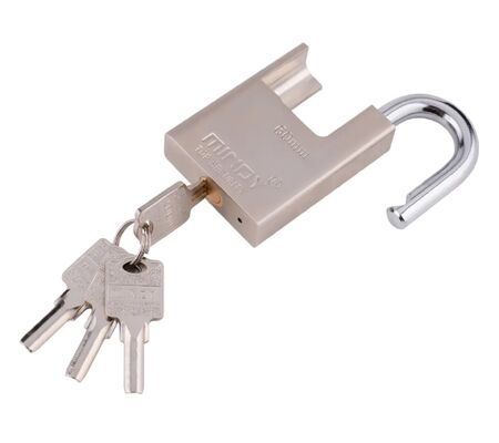 40mm 50mm 60mm 70mm High Security Padlock Padlock Prateado Com Chave